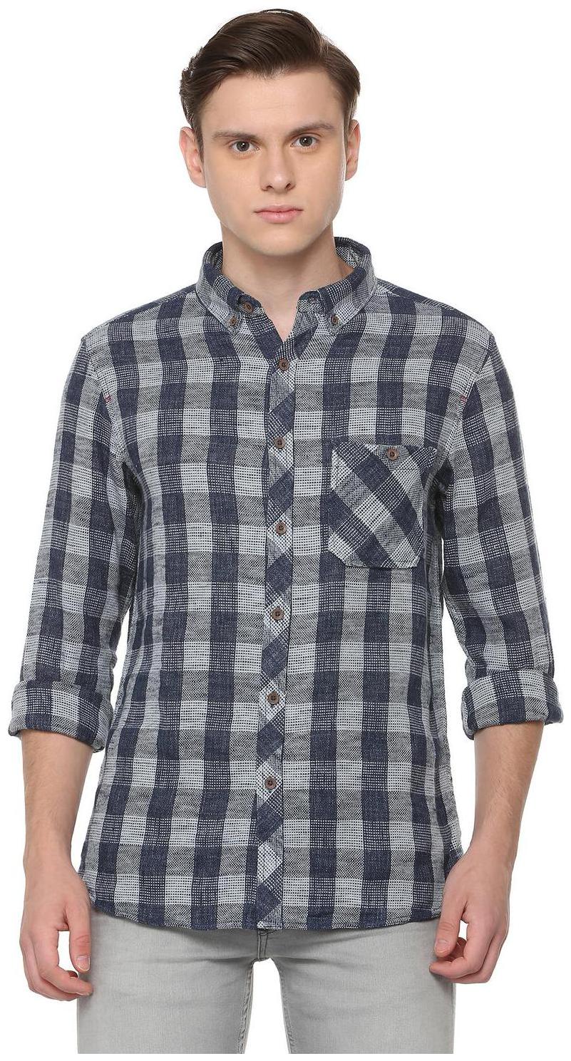 

People Men Multi Checked Regular Fit Casual Shirt