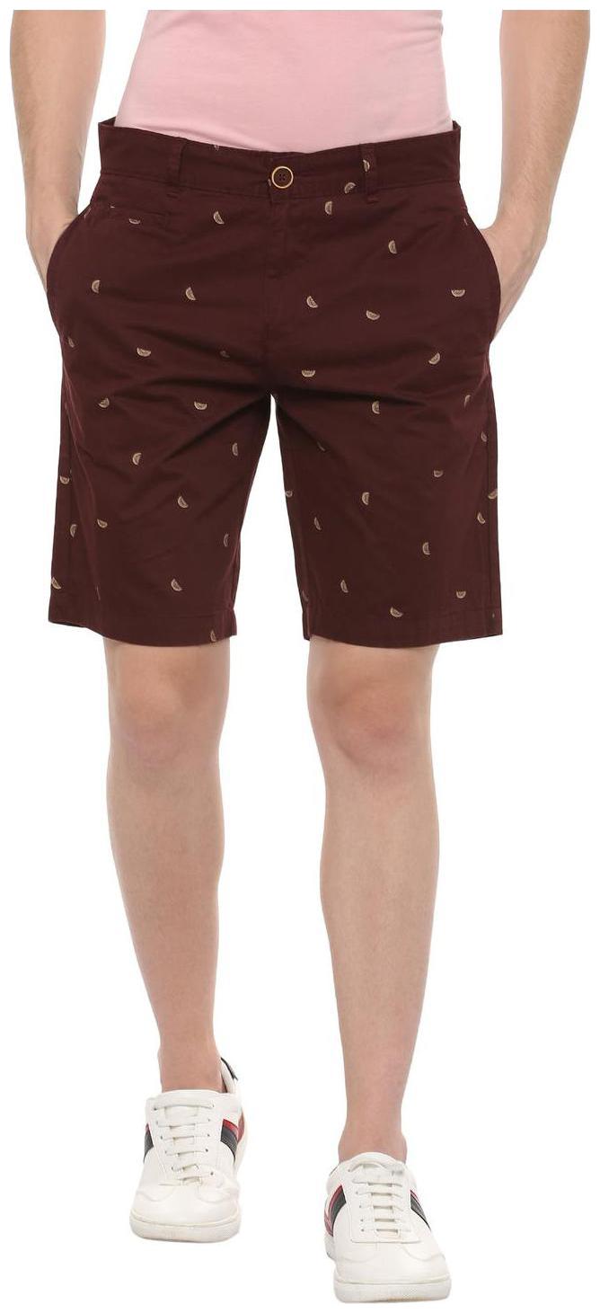 

People Men Maroon Regular Fit Regular Shorts
