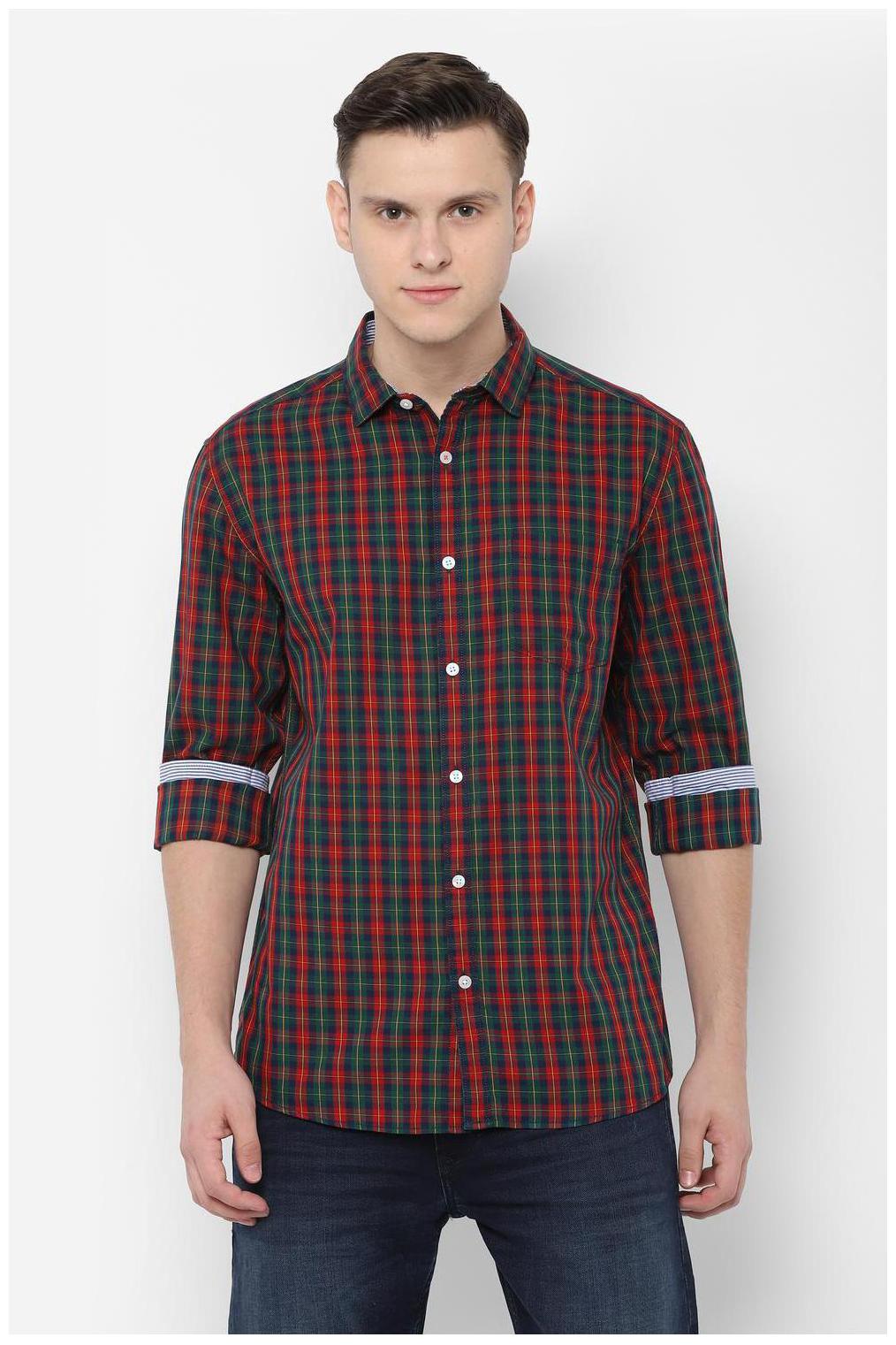 

People Men Multi Checked Regular Fit Casual Shirt