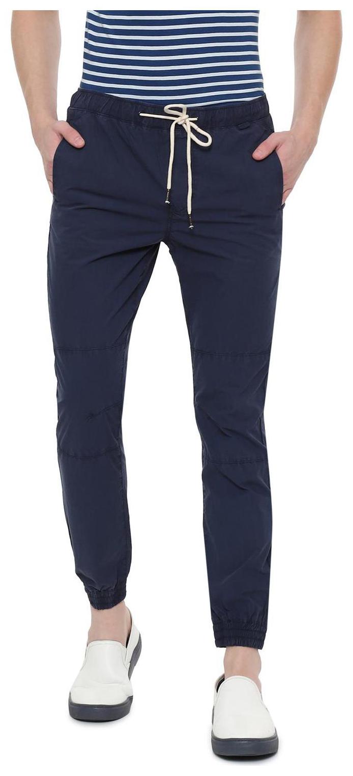 

People Men Navy blue Solid Regular fit Joggers