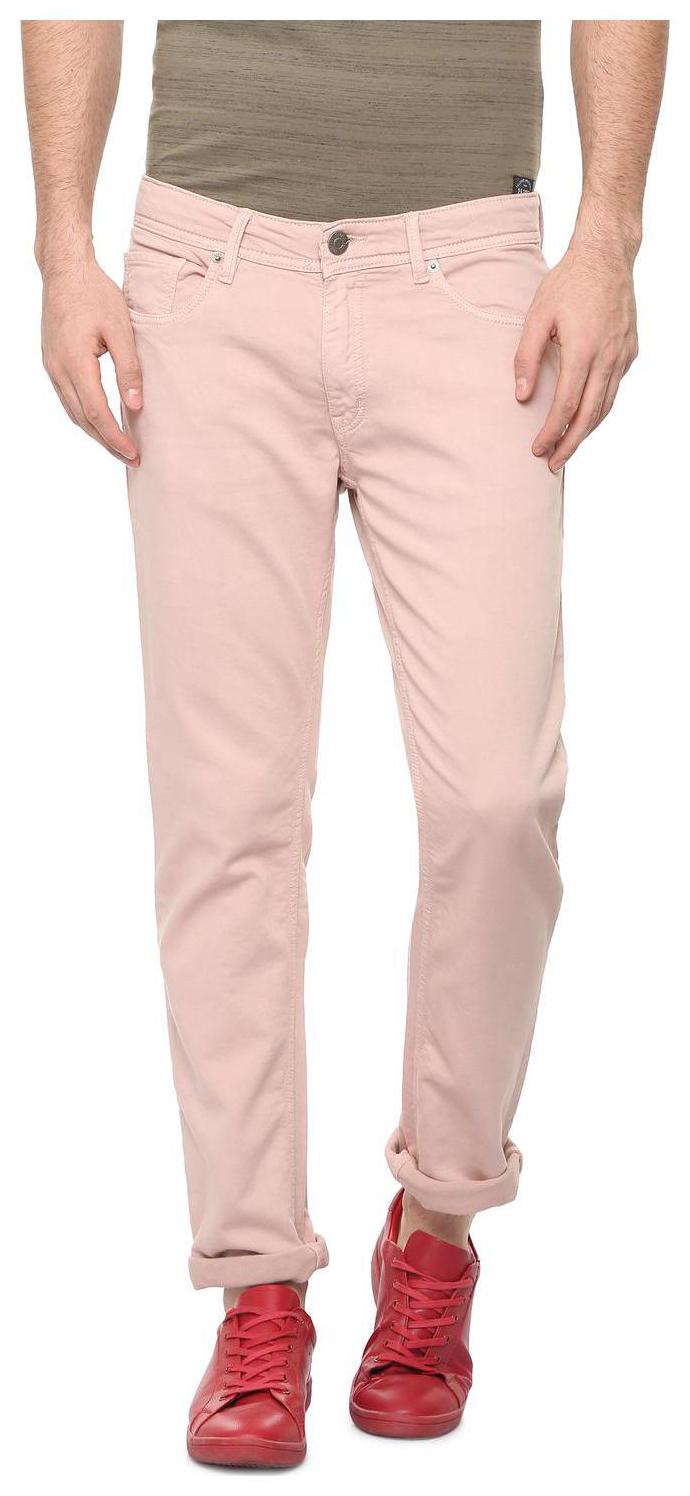 

People Men Pink Regular Fit Jeans