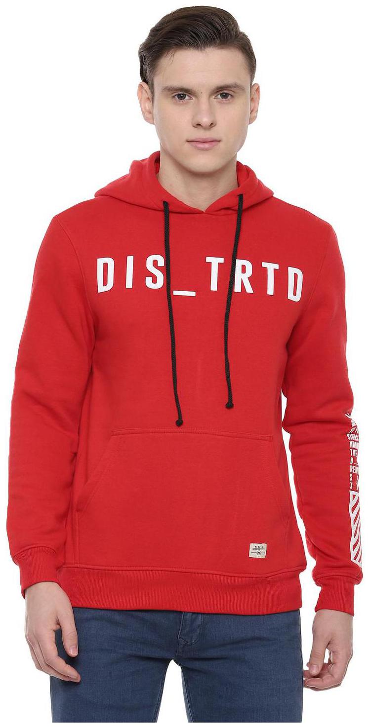 

People Men Red Hooded Hoodie