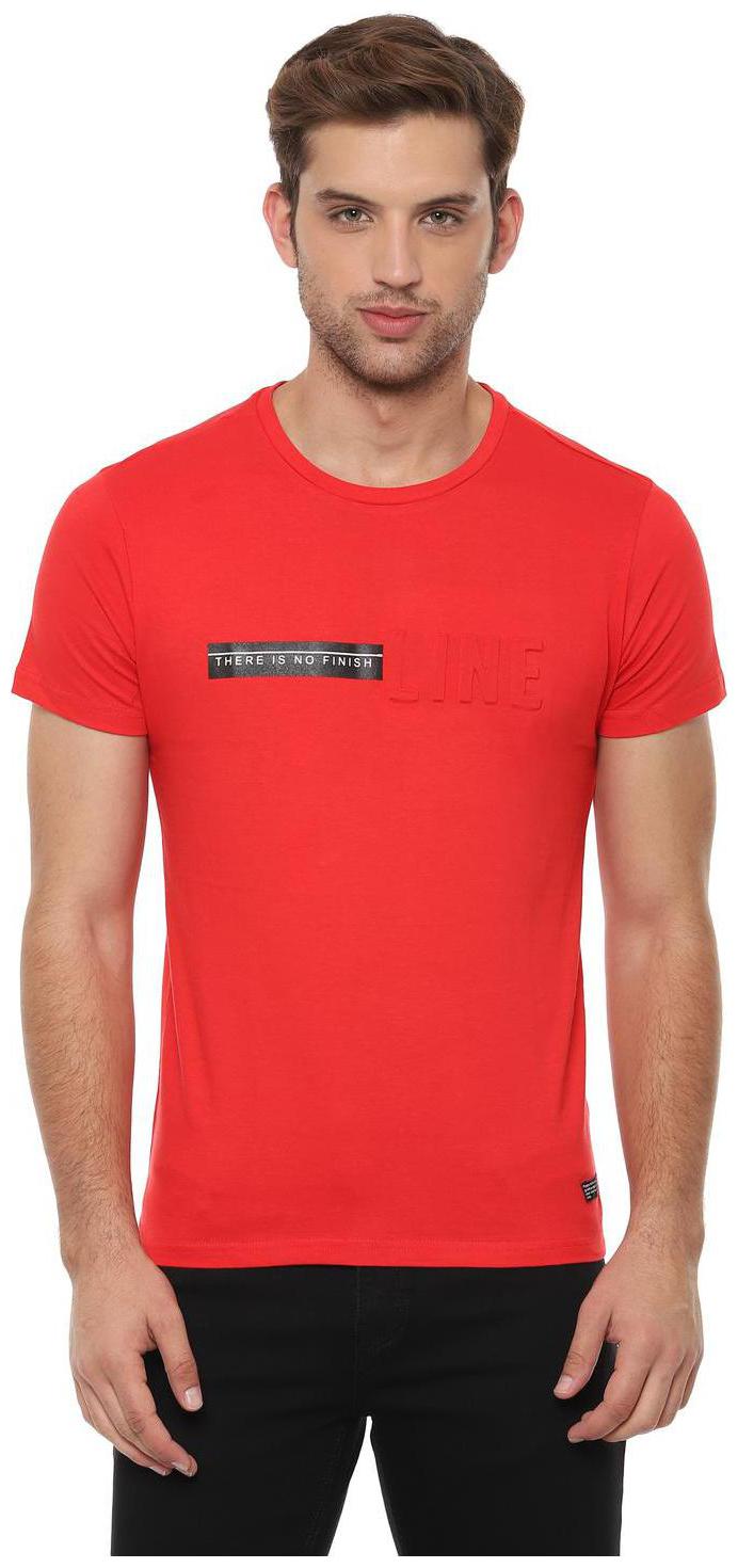 

People Men Red Regular fit Cotton Round neck T-Shirt - Pack Of 1