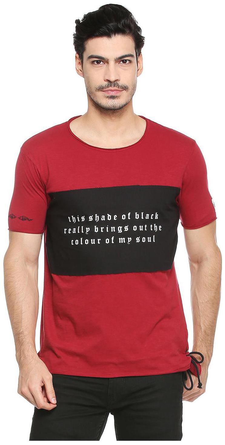 

People Men Red Regular fit Cotton Round neck T-Shirt - Pack Of 1