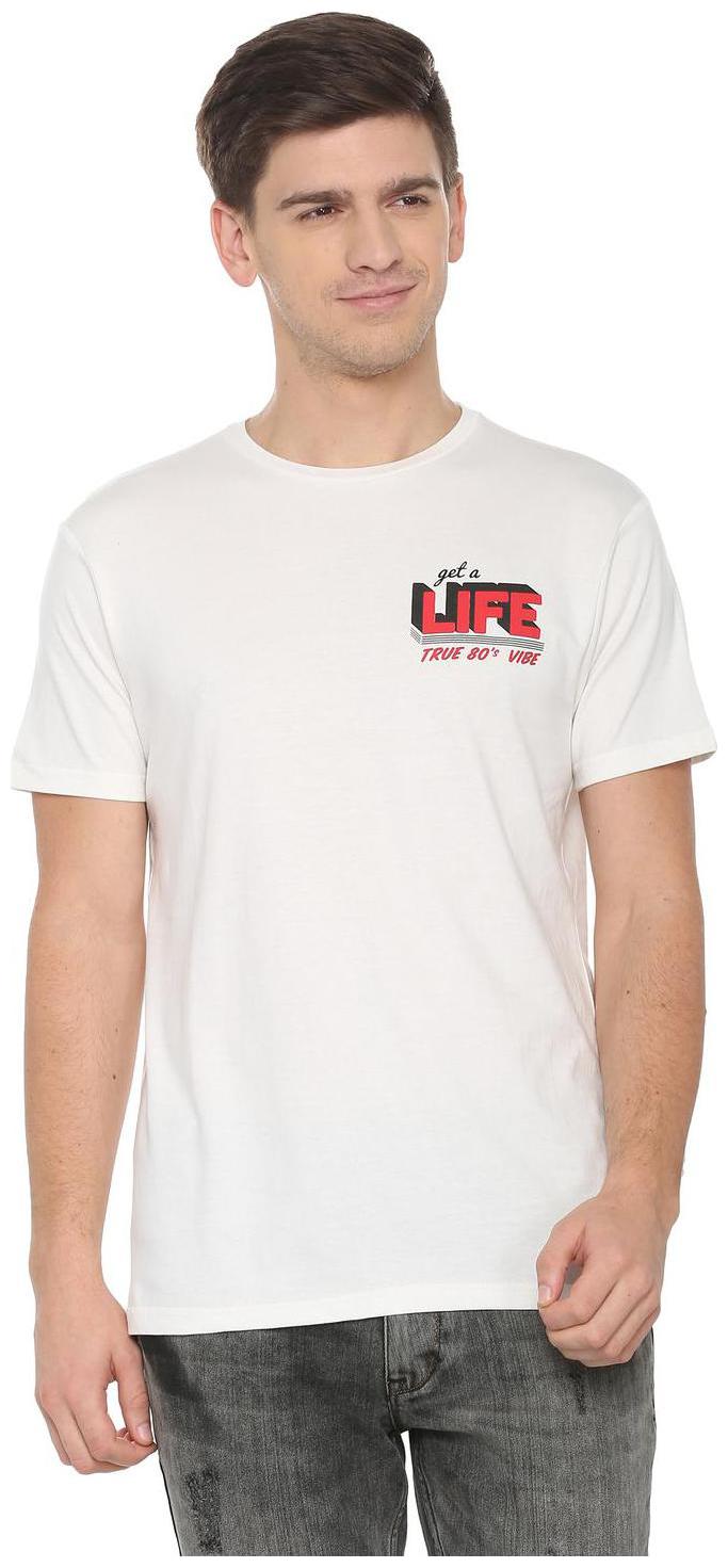 

People Men White Regular fit Cotton Round neck T-Shirt - Pack Of 1