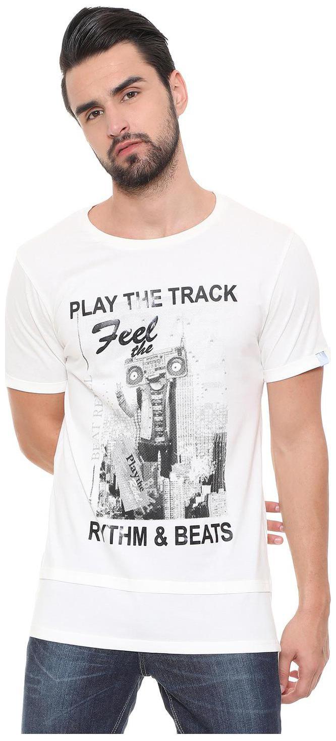

People Men White Regular fit Cotton Round neck T-Shirt - Pack Of 1