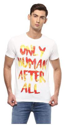 

People Men White Regular fit Cotton Round neck T-Shirt - Pack Of 1