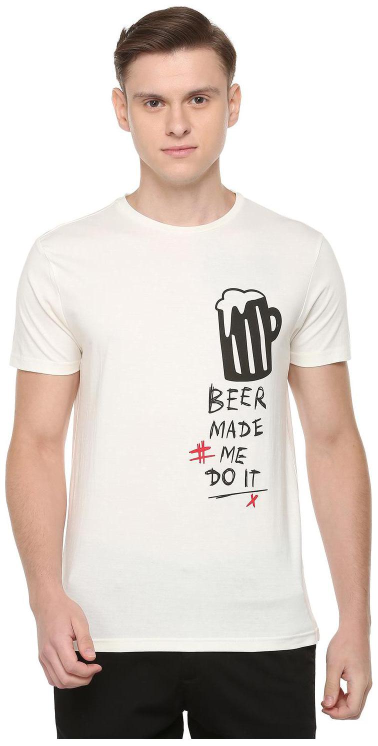 

People Men White Regular fit Cotton Round neck T-Shirt - Pack Of 1