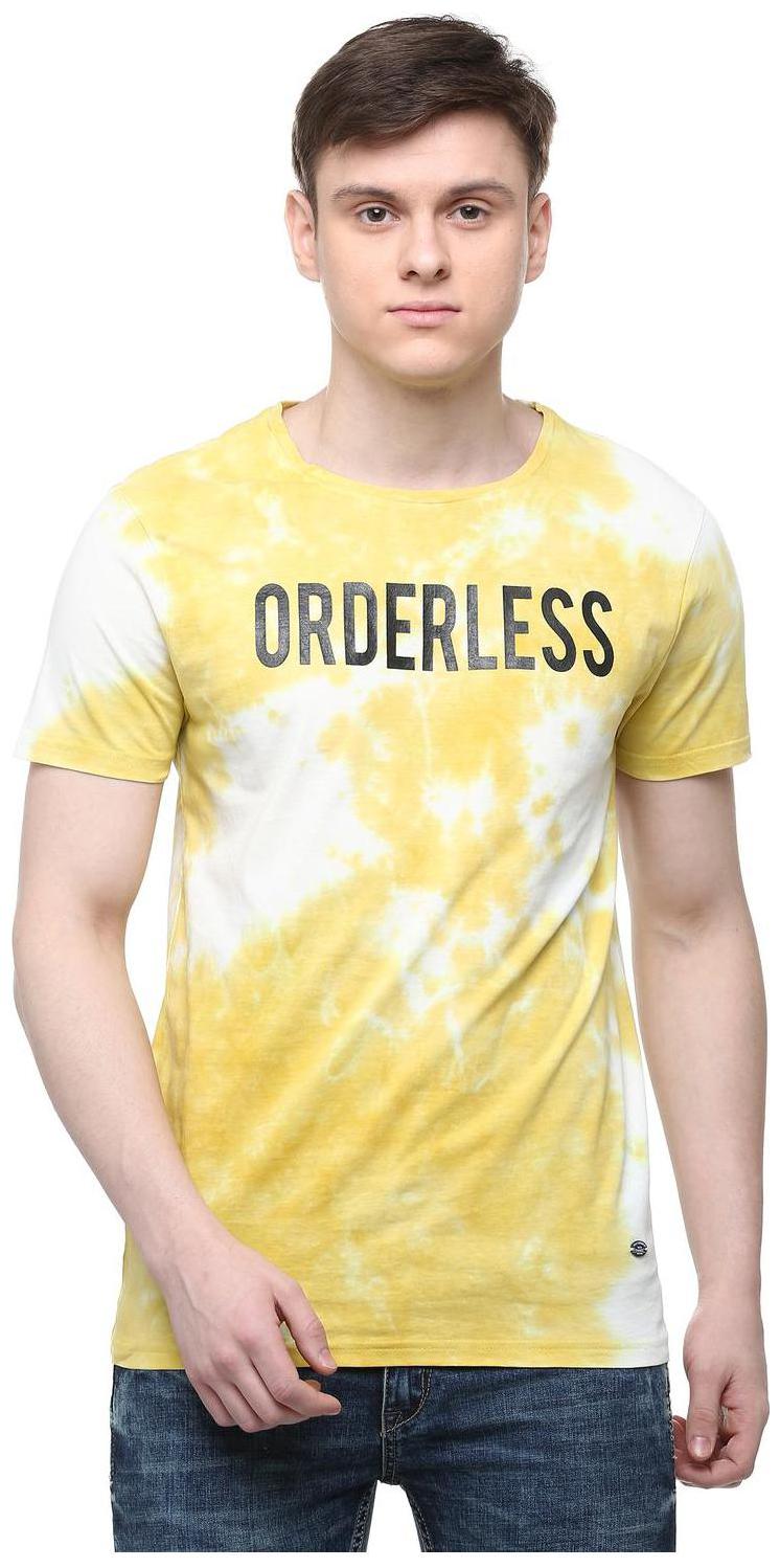

People Men Yellow Regular fit Cotton Round neck T-Shirt - Pack Of 1