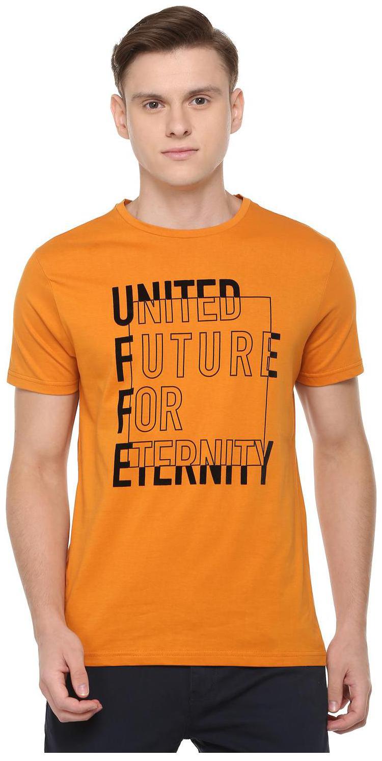 

People Men Yellow Regular fit Cotton Round neck T-Shirt - Pack Of 1