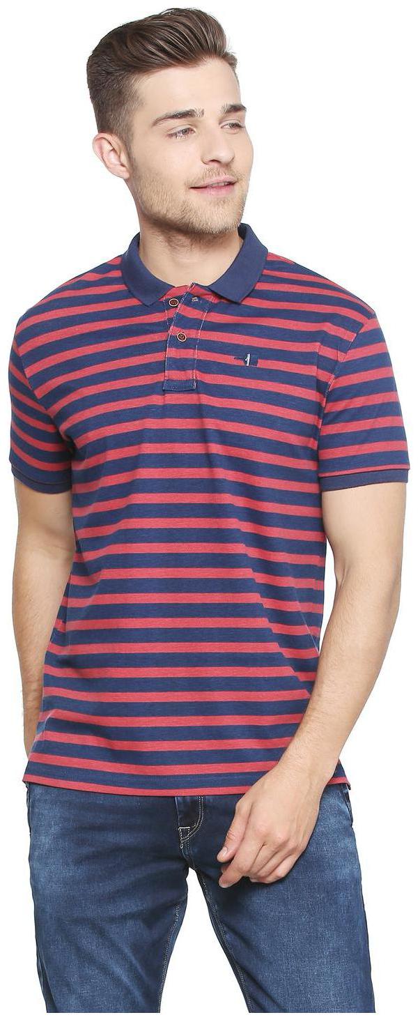 

People Men Multi Regular fit Cotton Polo collar T-Shirt - Pack Of 1