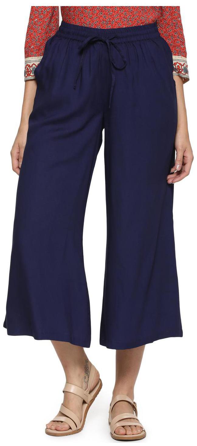 

People Navy Casual Pants