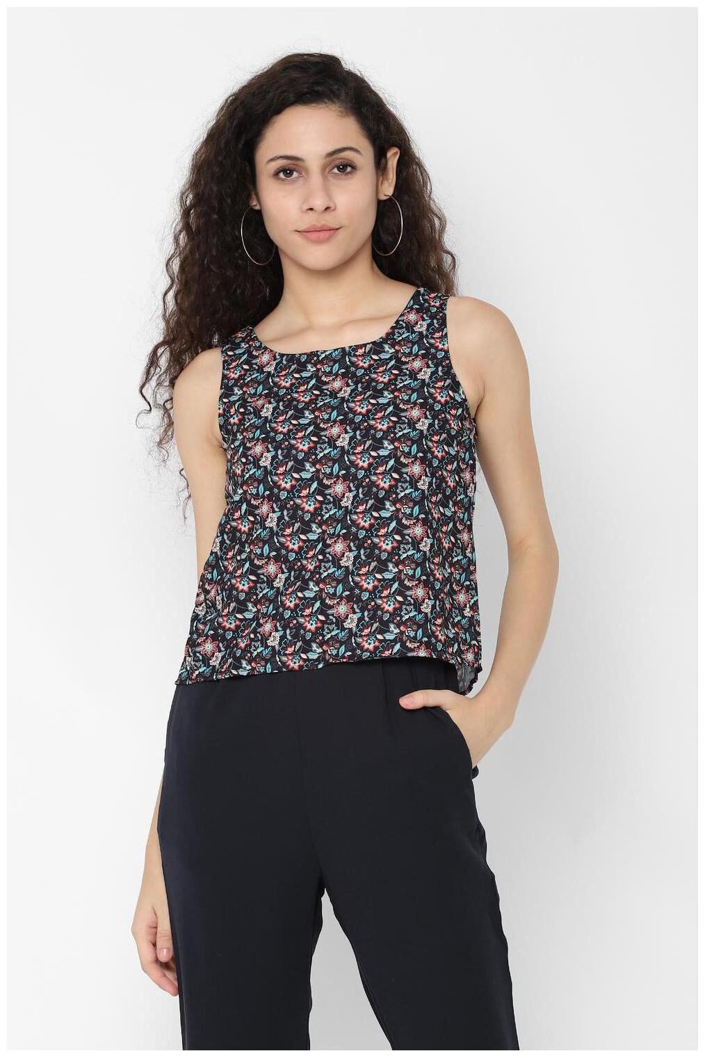 

People Printed Jumpsuit - Blue