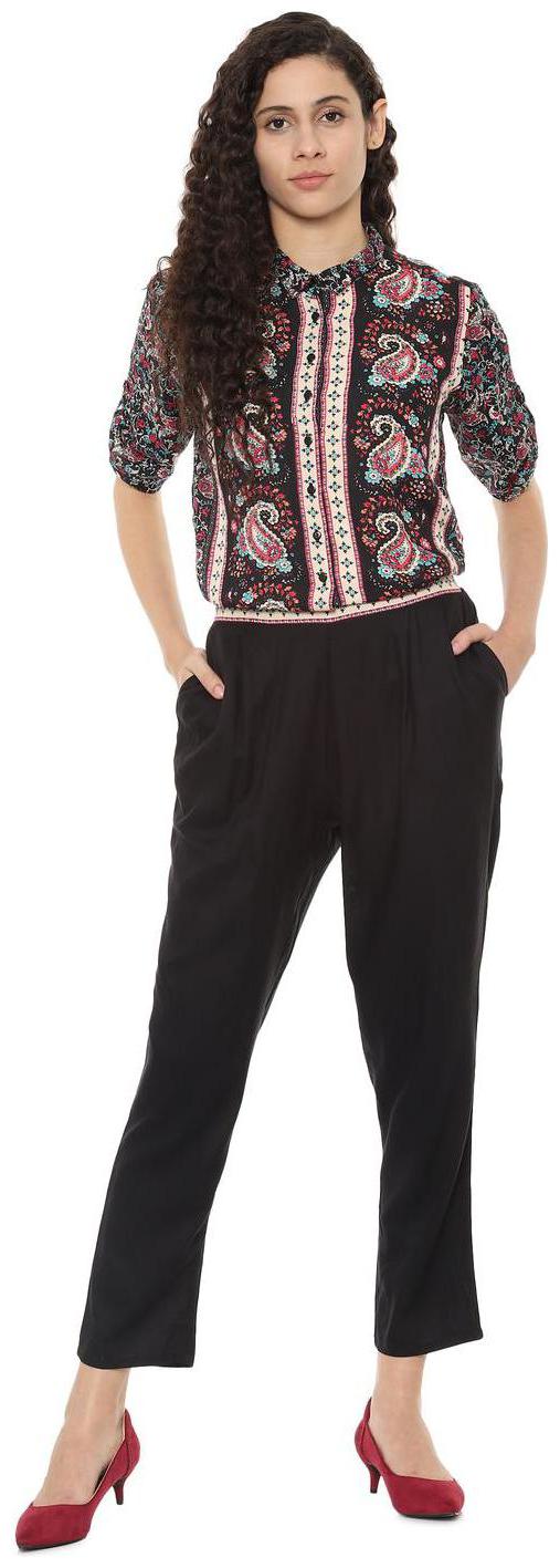 

People Printed Jumpsuit - Black