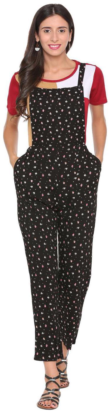 

People Printed Jumpsuit - Black