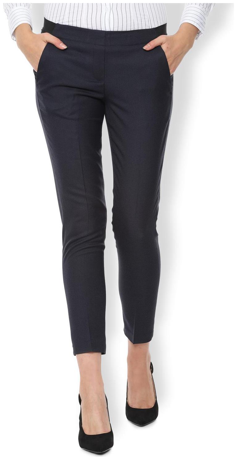 

Van Heusen Women Blue Regular fit Regular trousers