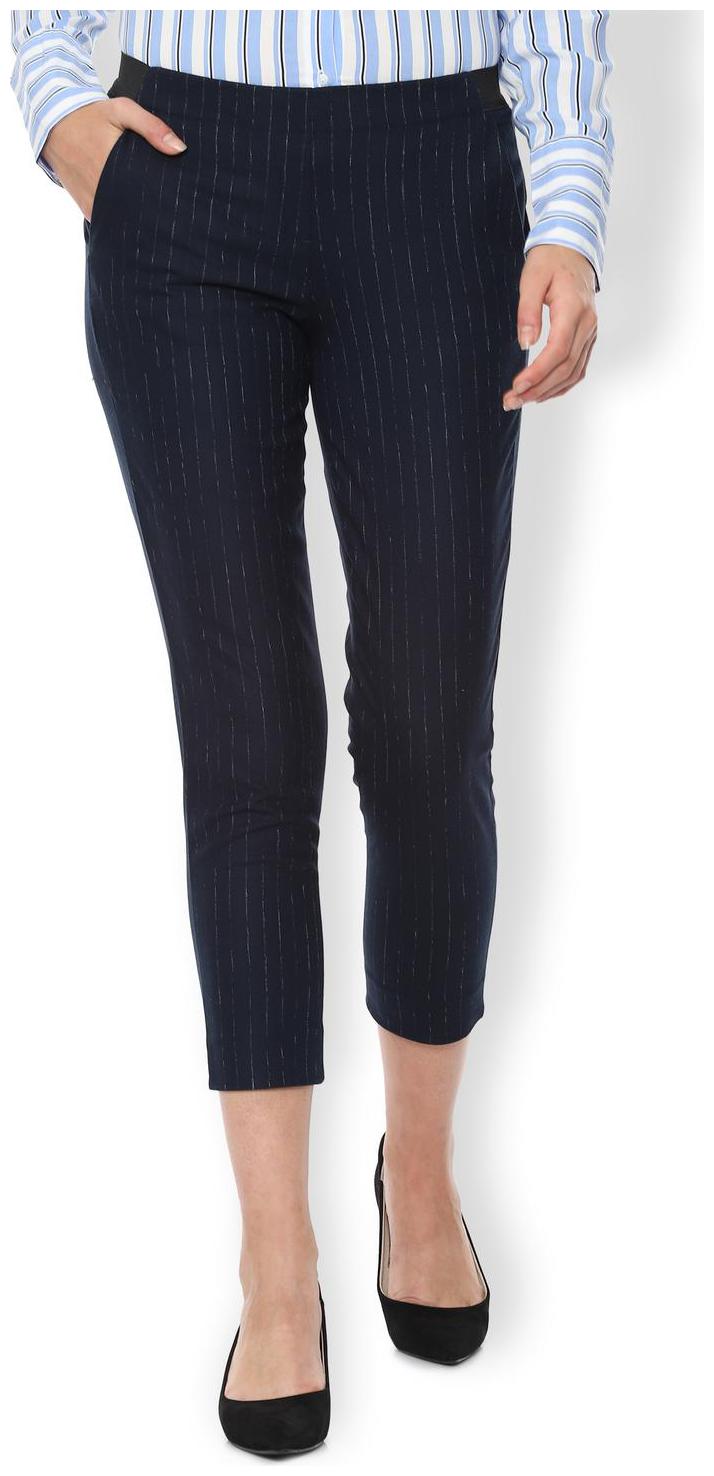 

Van Heusen Women Blue Regular fit Regular trousers