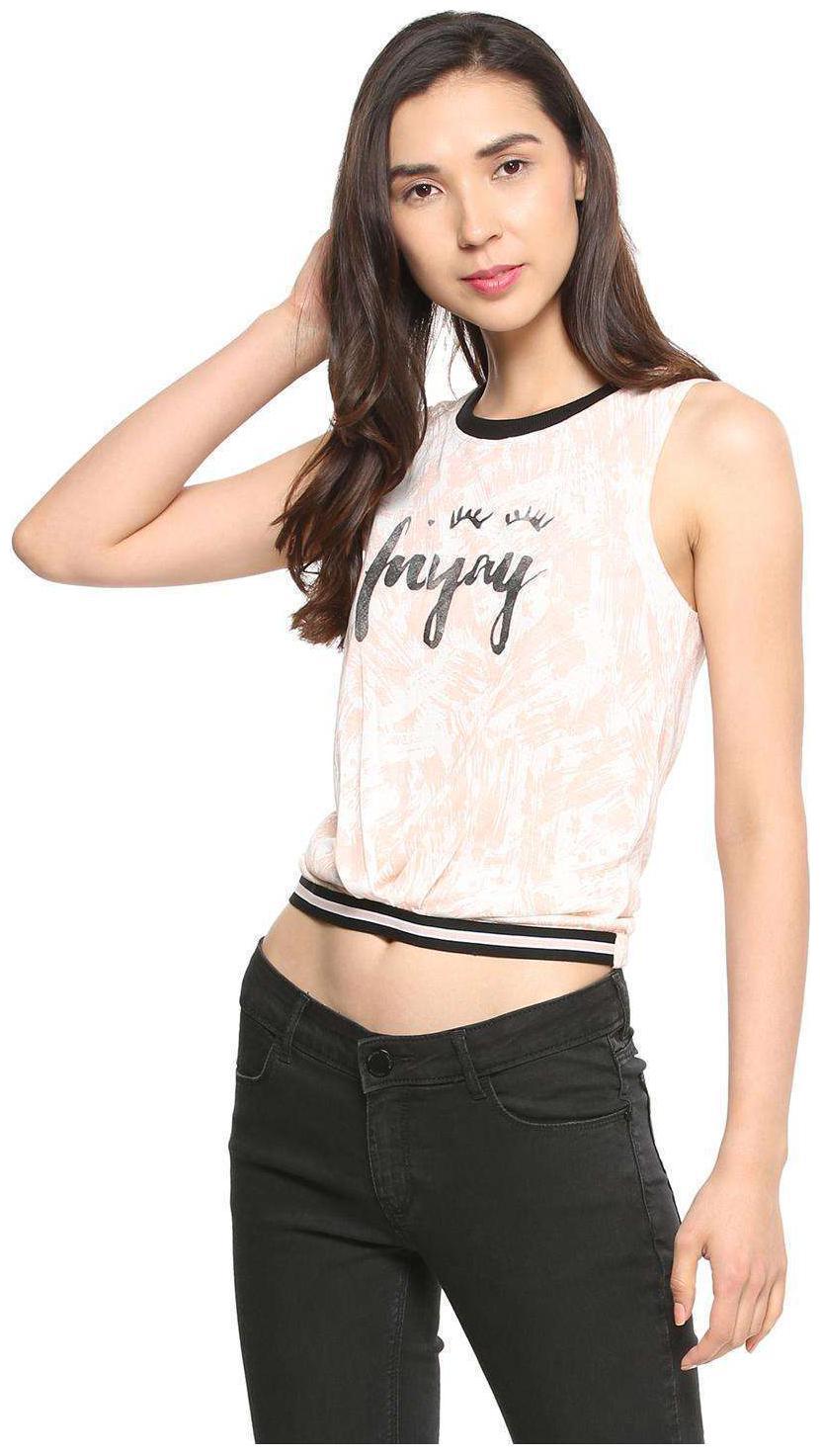 

People Women Printed Regular top - Cream