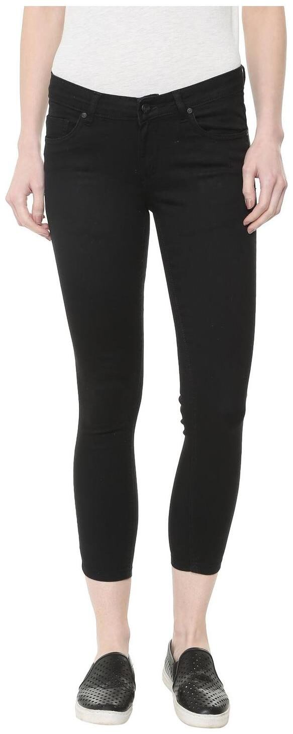 

People Women Black Straight fit Jeans