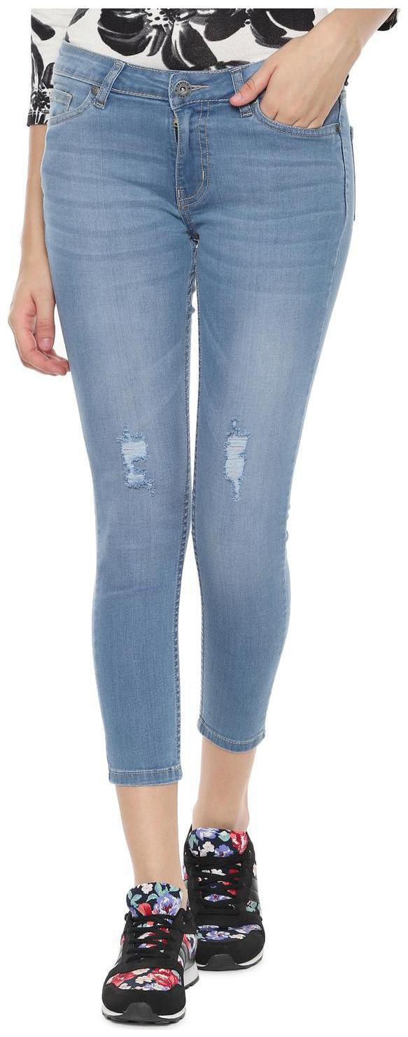 

People Women Blue Straight fit Jeans