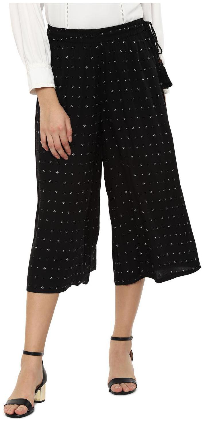 

People Women Black Regular fit Cullotes