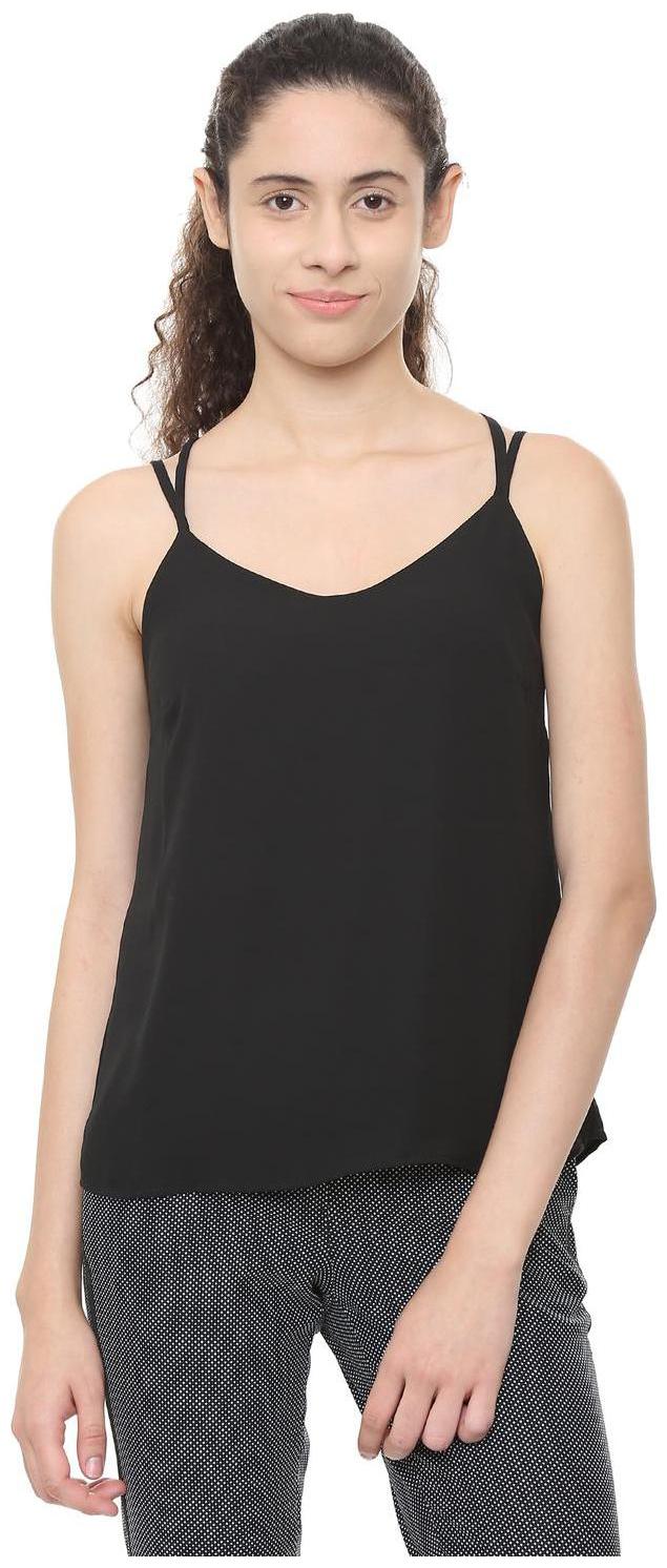 

People Women Solid Regular top - Black