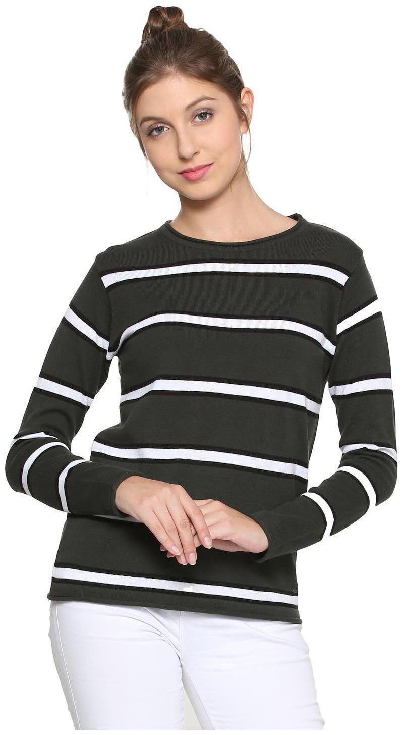

People Women Printed Regular top - Grey