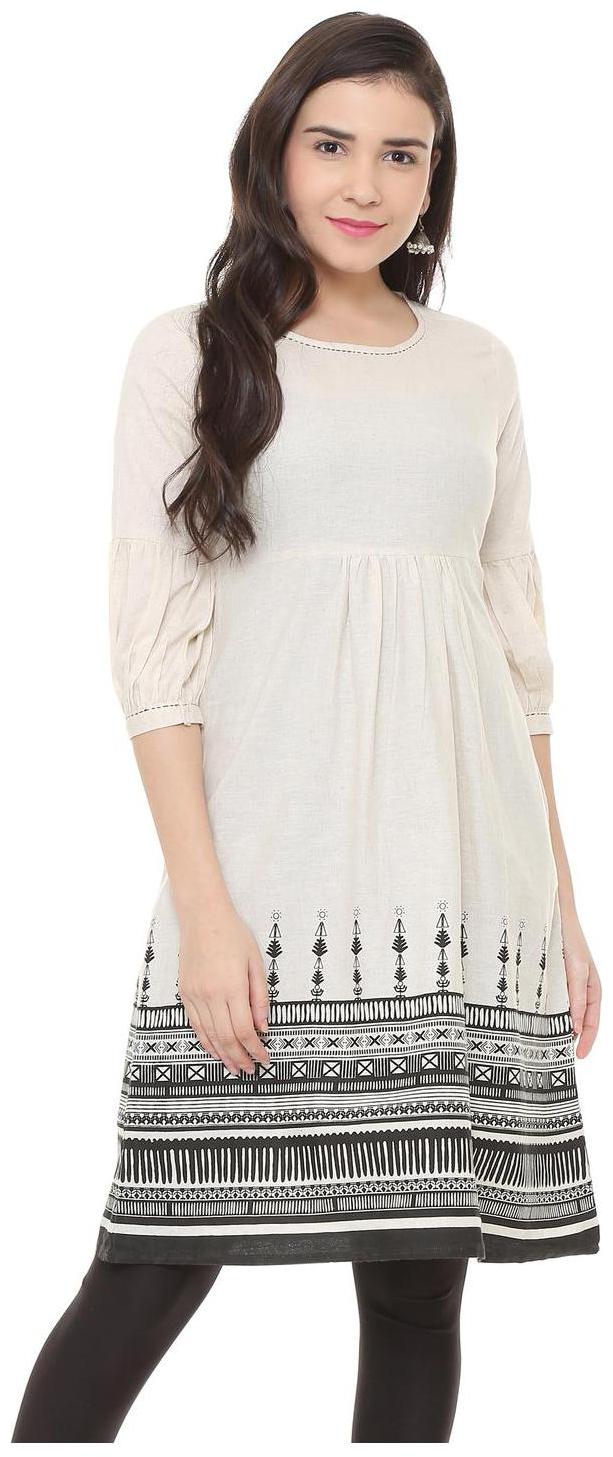 

People women Kurti Beige Kurta