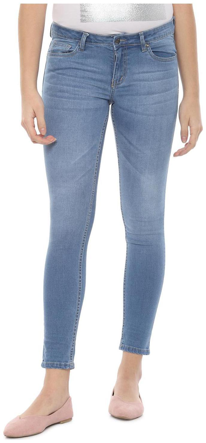 

People Women Blue Straight fit Jeans