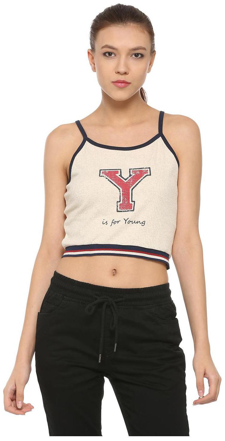 

People Women Printed Regular top - Cream