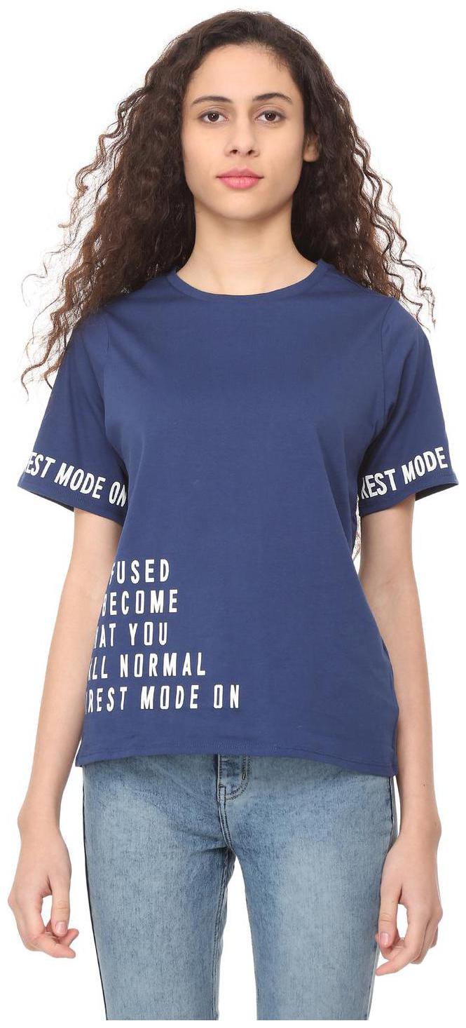 

People Women Solid Regular top - Blue