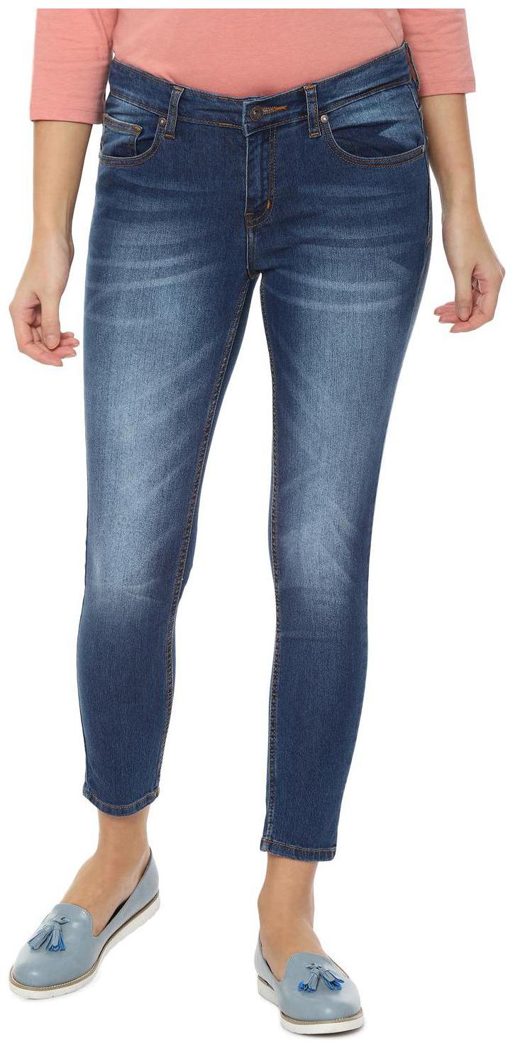 

People Women Blue Straight fit Jeans