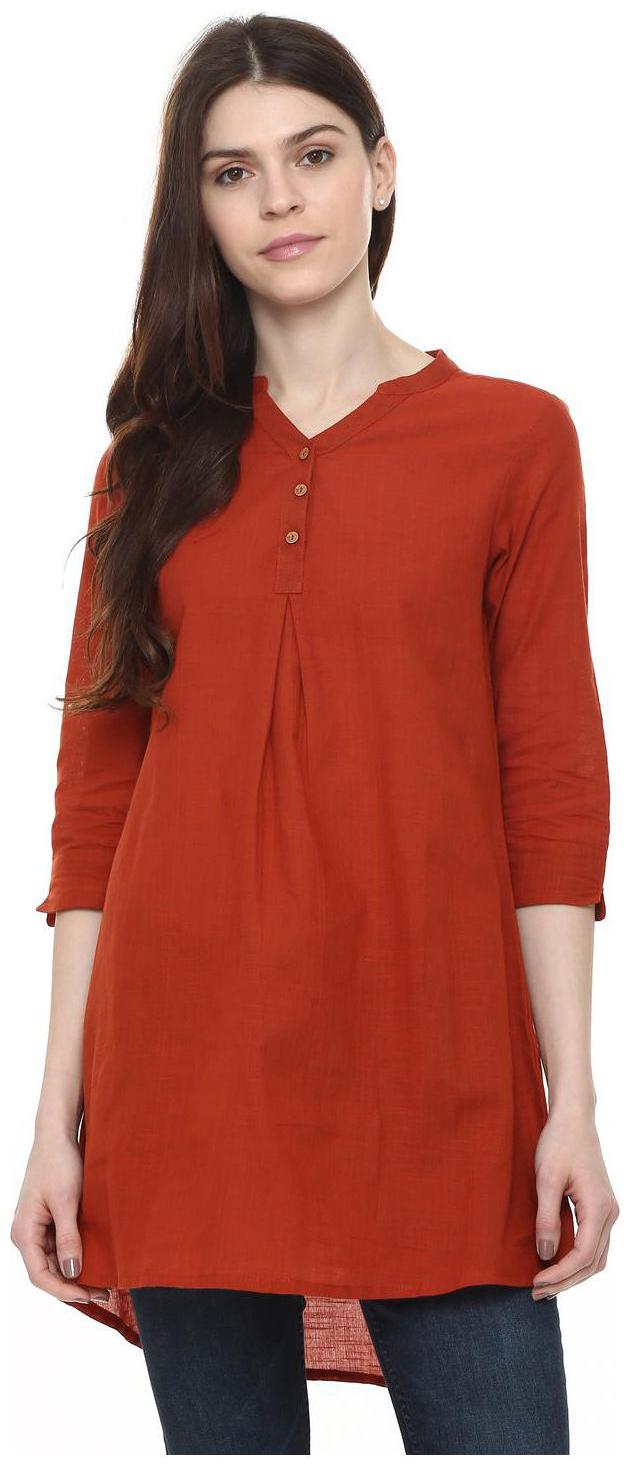 

People Women Solid Regular tunic - Maroon