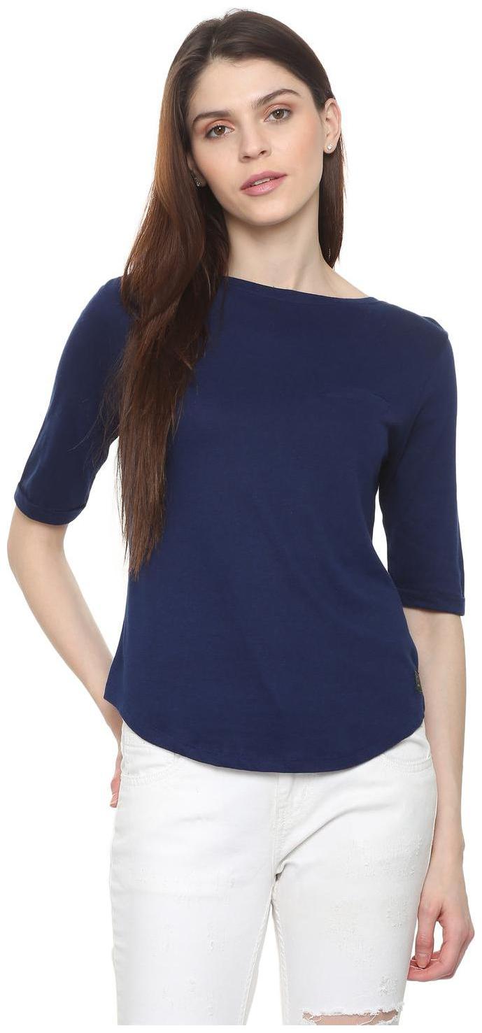 

People Women Solid Regular top - Blue