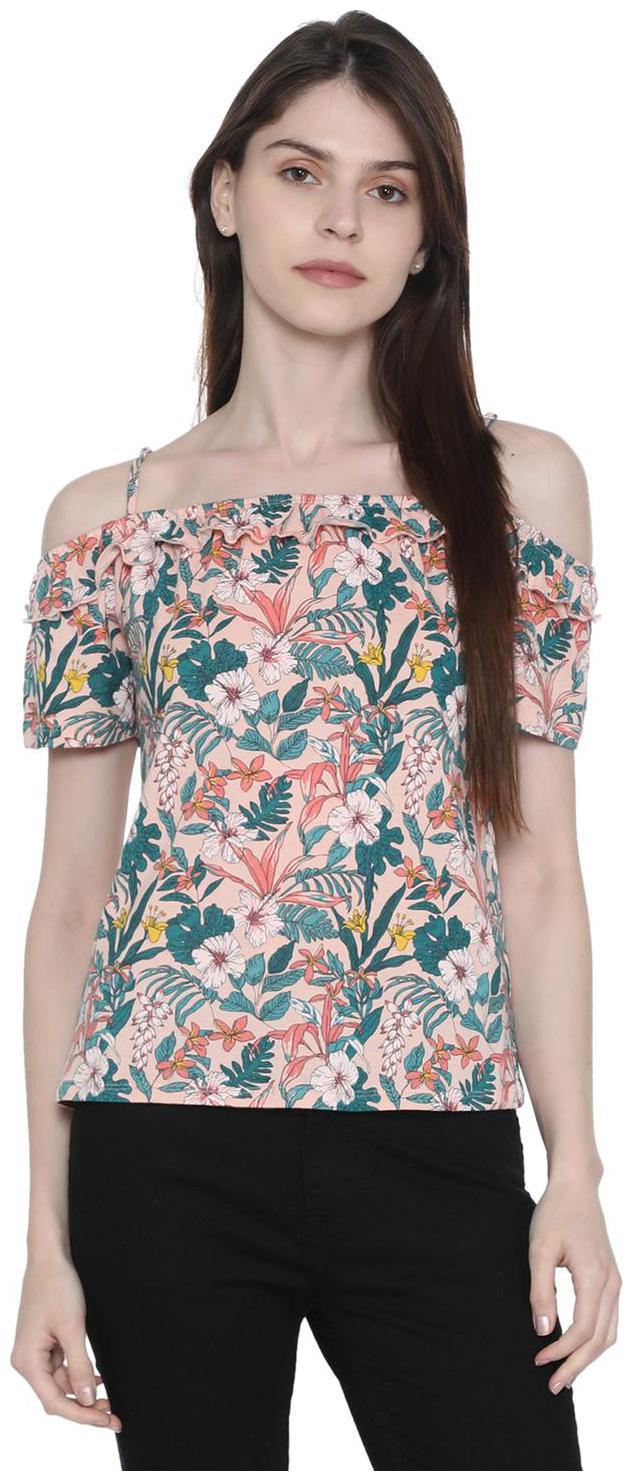 

People Women Floral Regular top - Pink