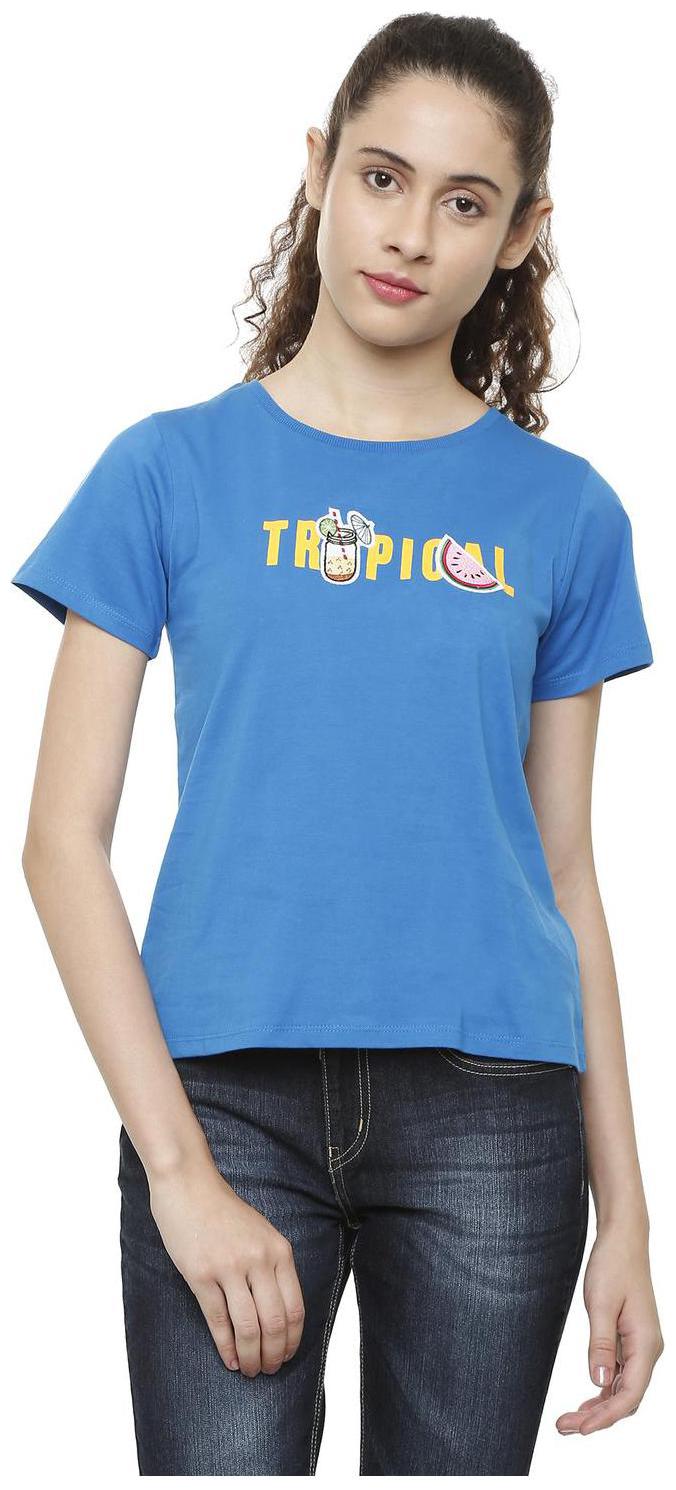 

People Women Solid Regular top - Blue
