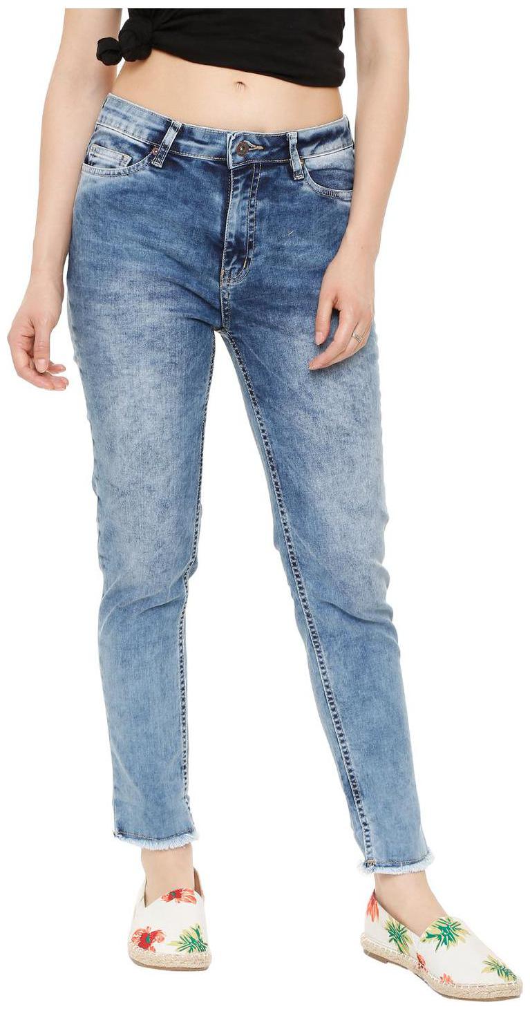 

People Women Blue Straight fit Jeans