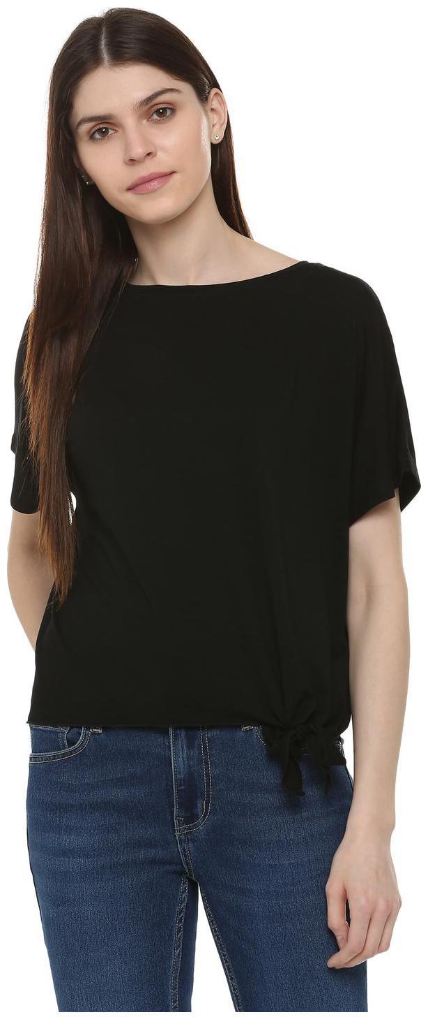 

People Women Solid Regular top - Black