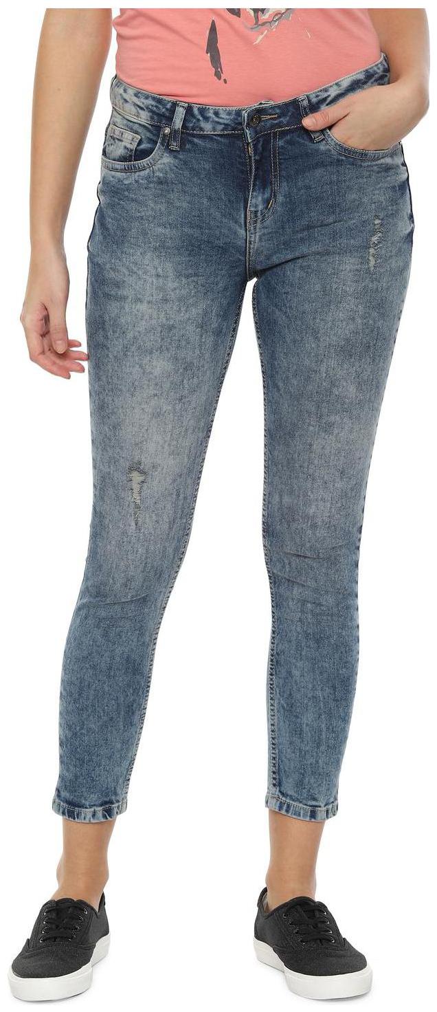 

People Women Blue Straight fit Jeans