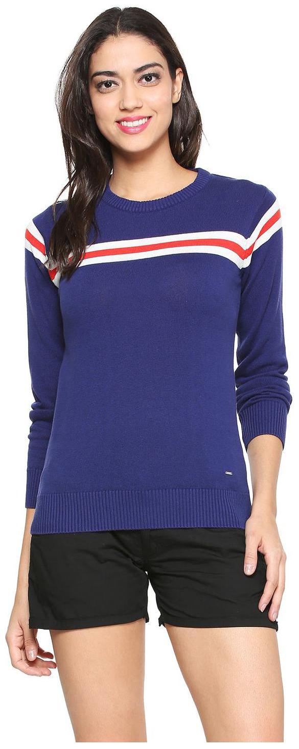 

People Women Printed Regular top - Blue