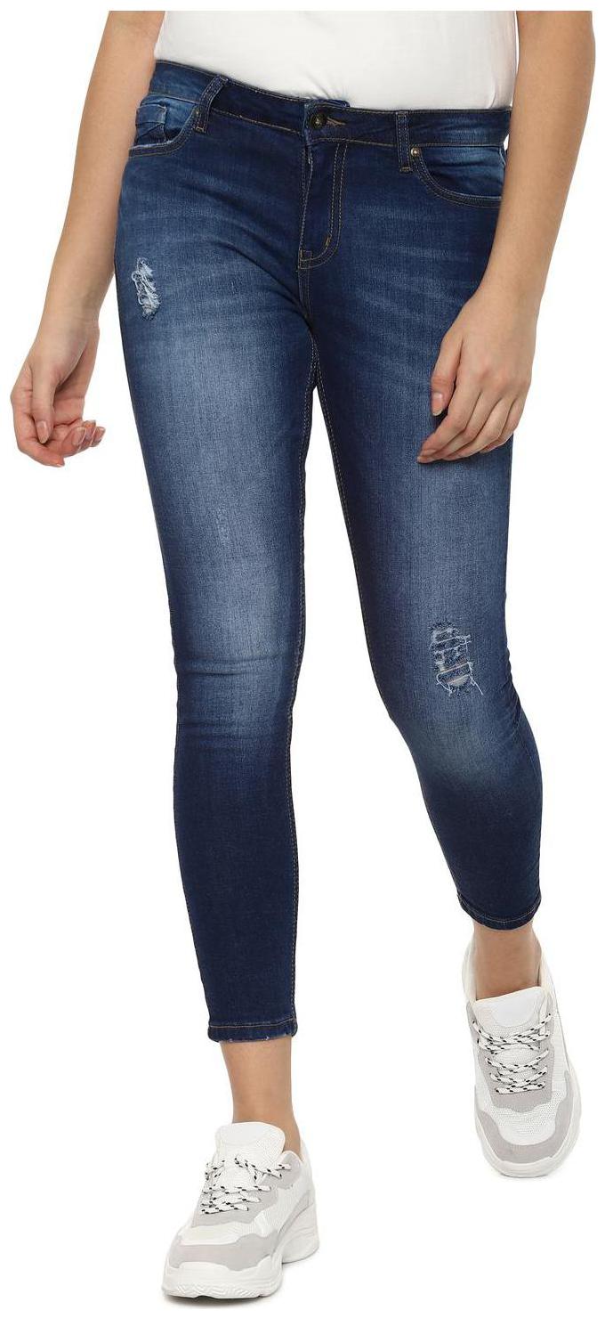 

People Women Blue Straight fit Jeans