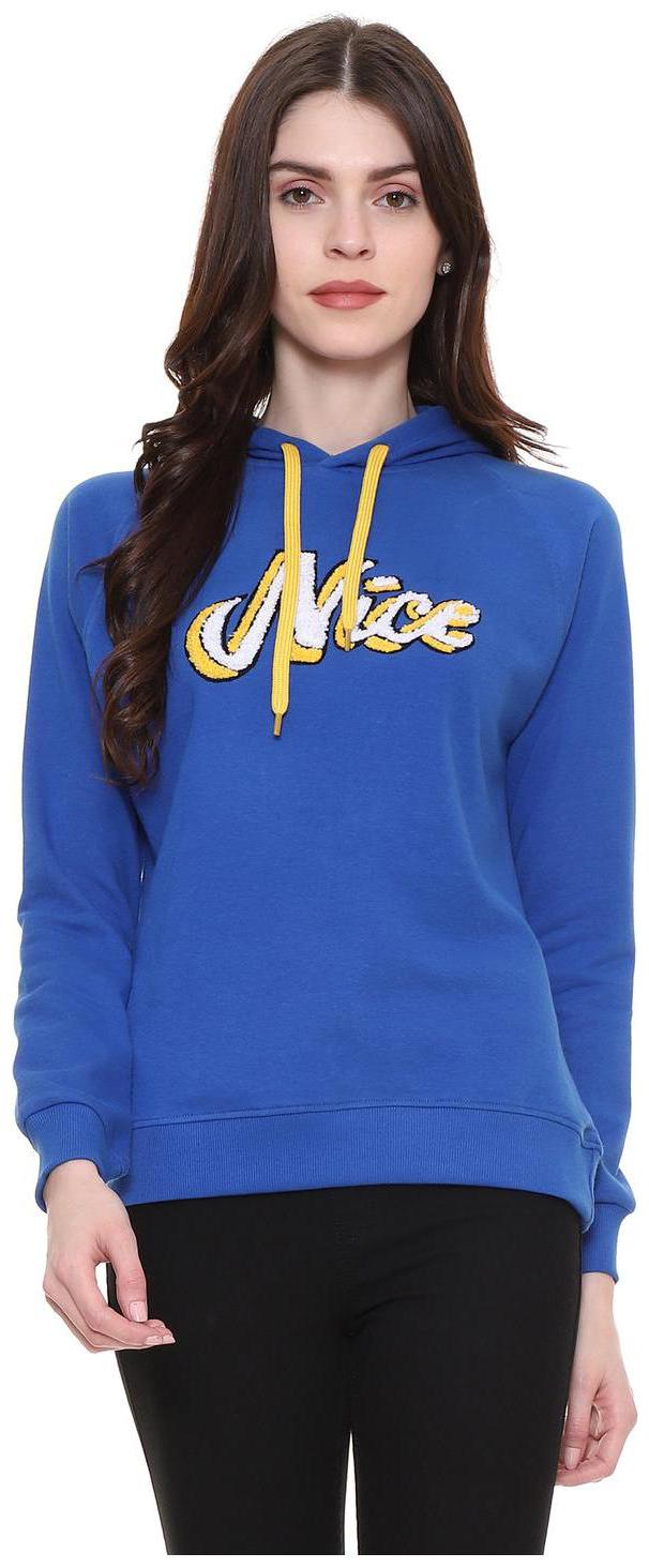 

People Women Printed Sweatshirt - Blue