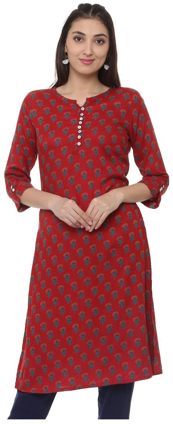 

People women Kurti Red Kurta