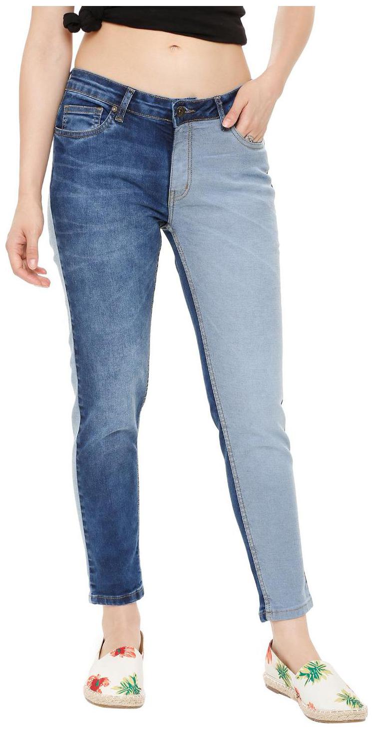 

People Women Blue Straight fit Jeans
