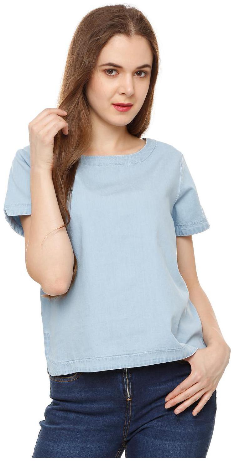 

People Women Solid Regular top - Blue