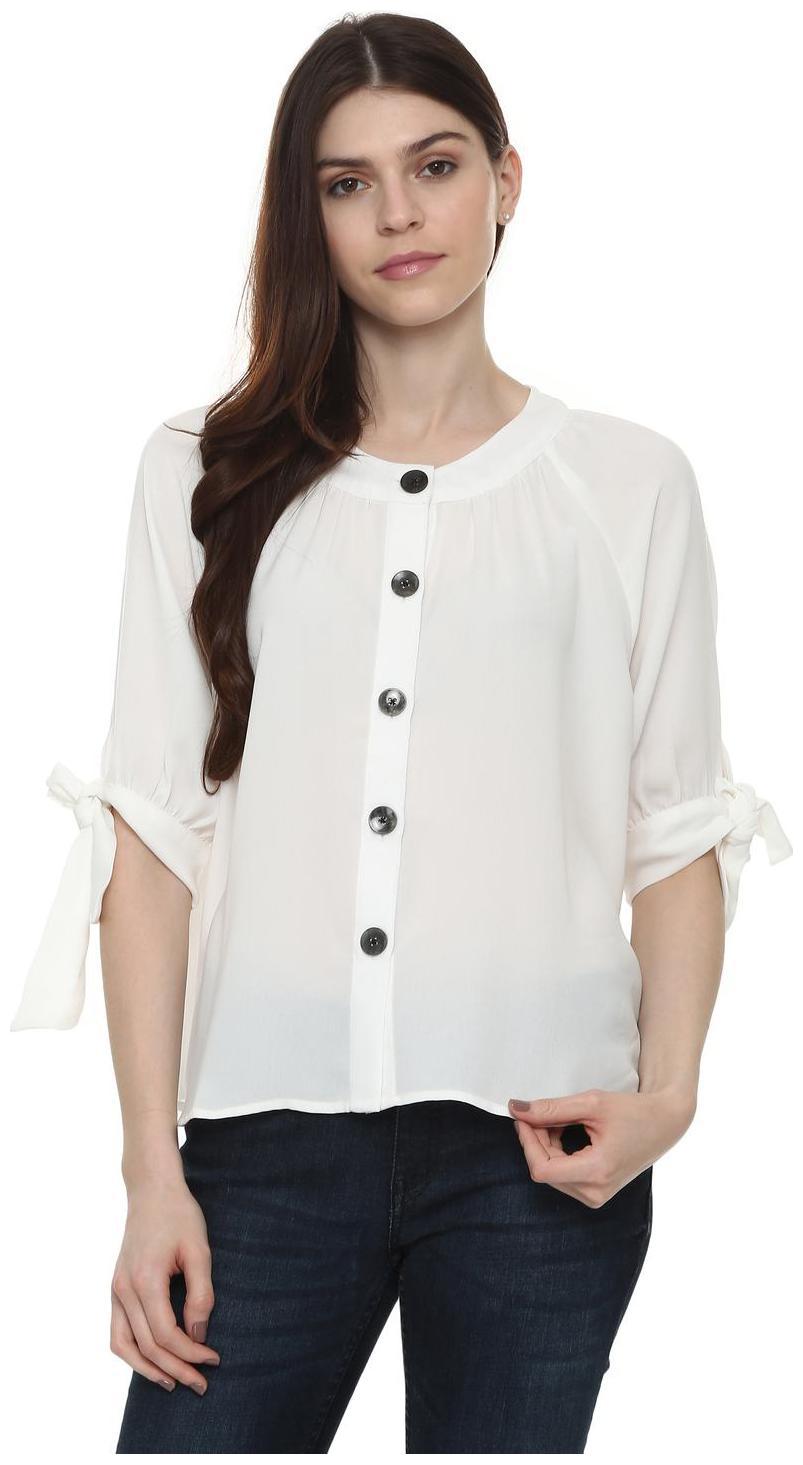 

People Women Solid Regular top - White