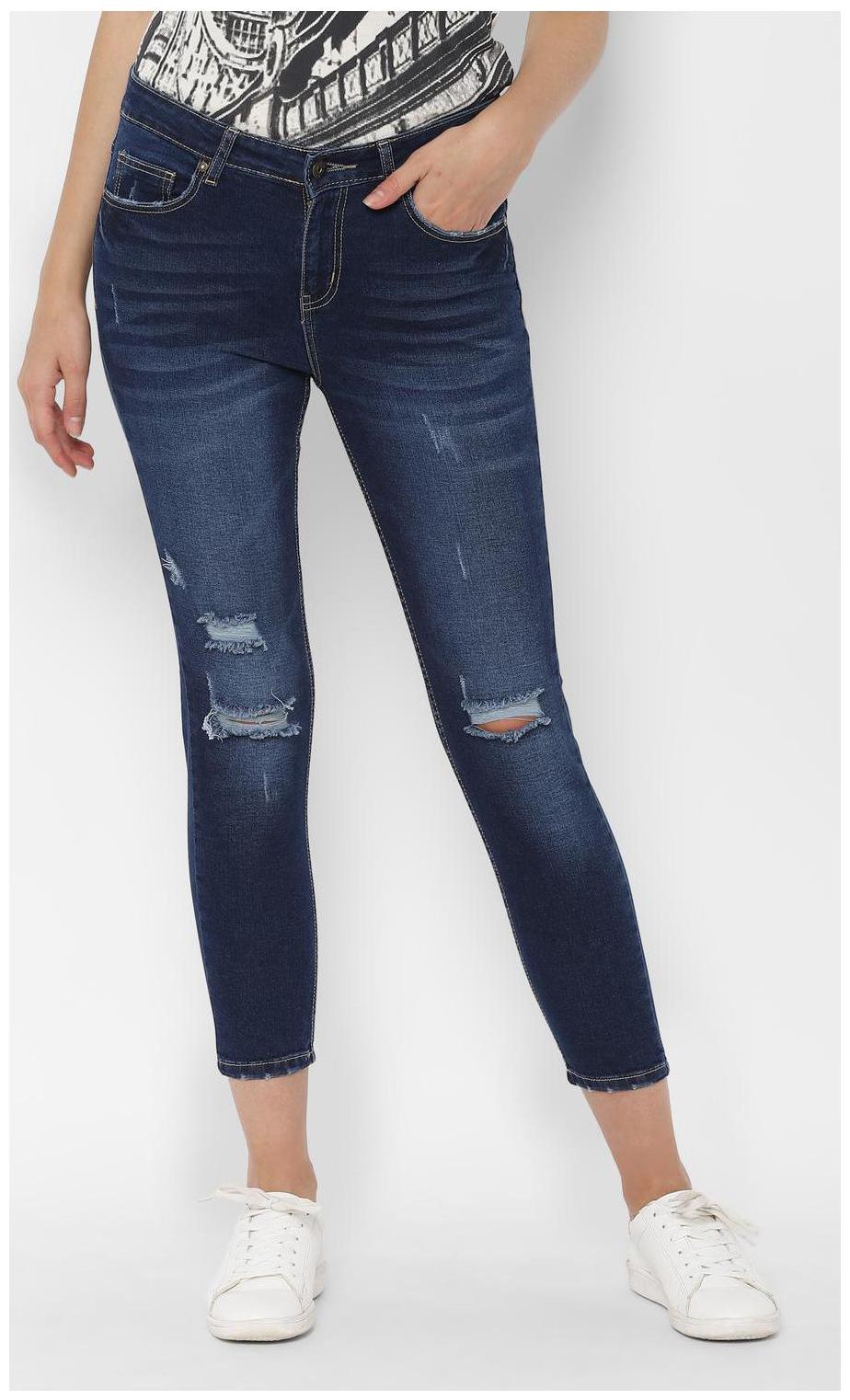 

People Women Blue Straight fit Jeans