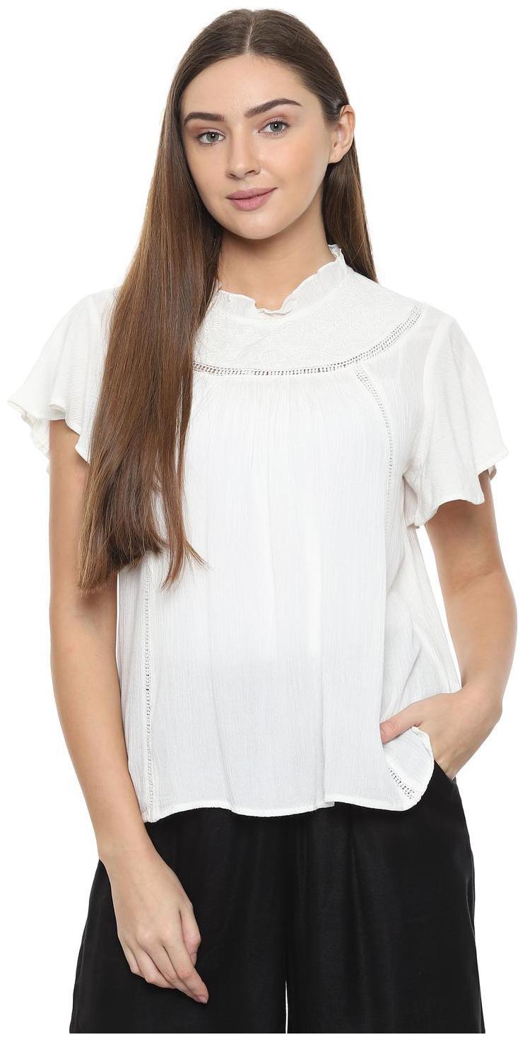 

People Women Solid Regular top - White