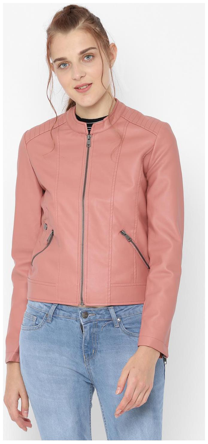 

People Women Solid Regular Jacket - Orange