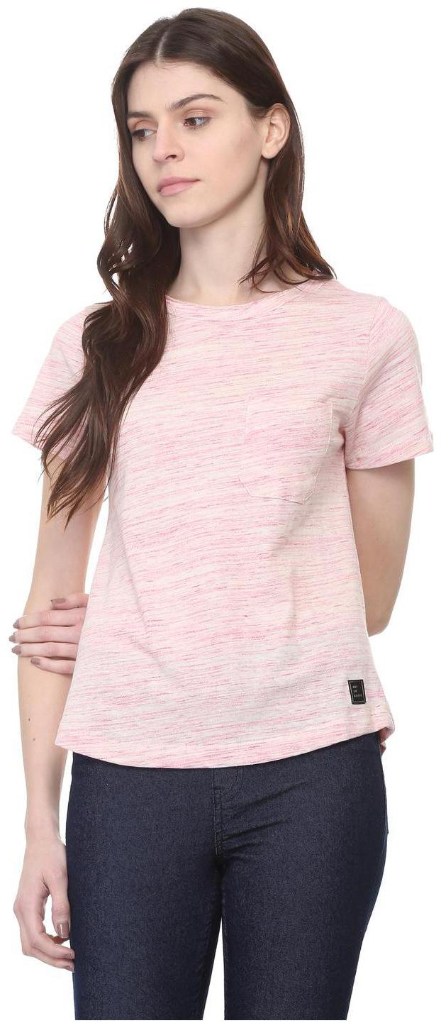 

People Women Printed Regular top - Pink